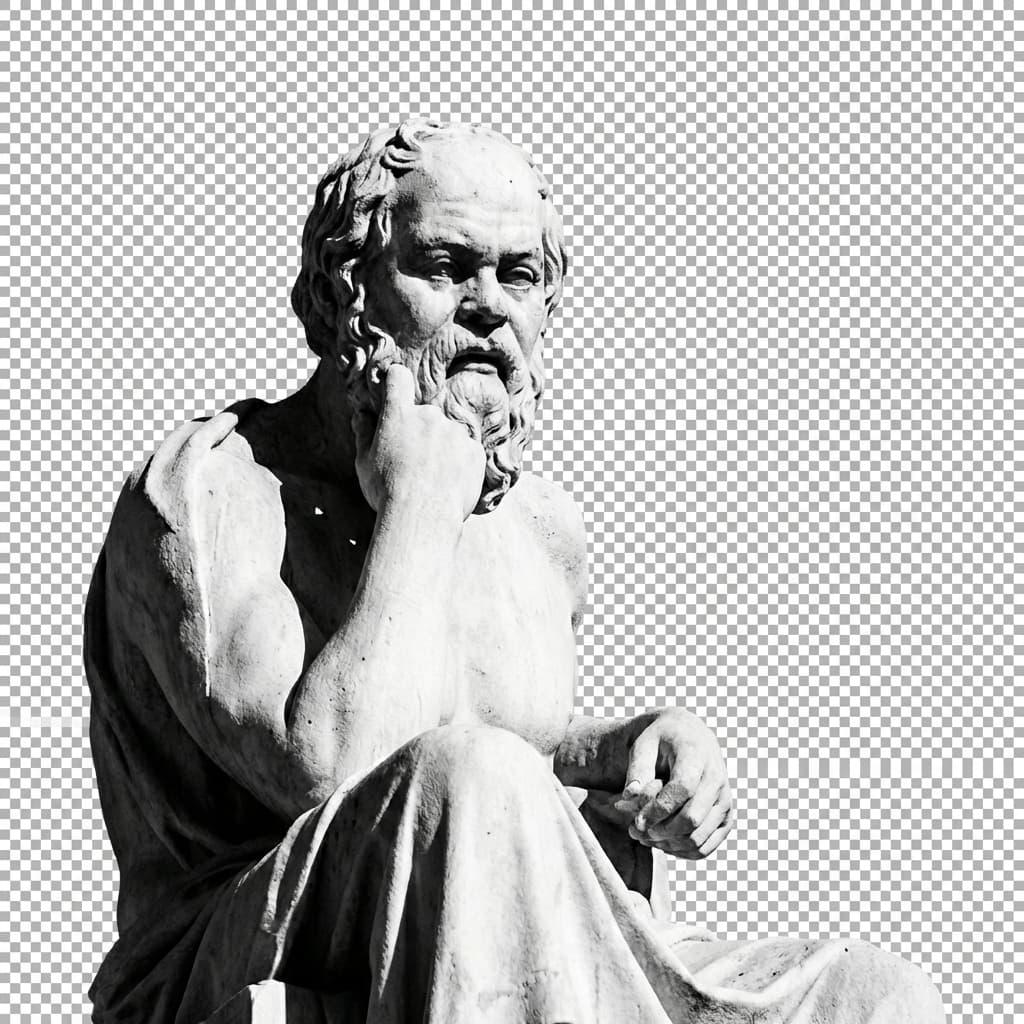 Greek Philosopher Rationalizing Existence